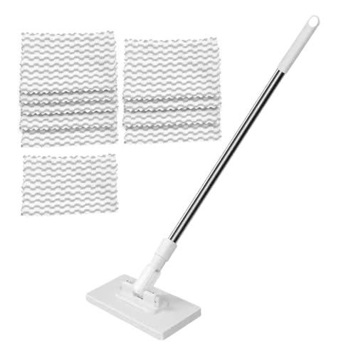 Min-i Swee pro Mopp, Mehrfachoberflächengebrauch, 250 g, waschbarer Staubmopp, einfaches Bodenreiniger, waschbares Design, für Hartholz-Badezimmerteppich-Garage-Wanddusche von Lpsdssre