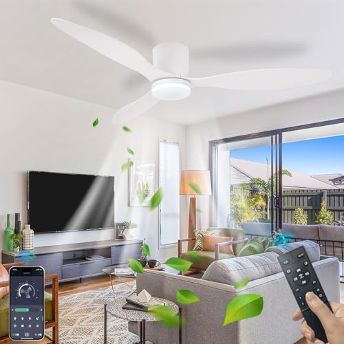 Lrenjon Deckenventilator Mit Beleuchtung Und Fernbedienung Leise Led Deckenleuchte Mit Ventilator Dimmbar 6-Gang Ceiling Fan with Light Timer Reversible DC-Motoren Schlafzimmer Wohnzimmer Weiß Lrenjon Deckenventilator Mit Beleuchtung Und Fernbedienung Leise Led Deckenleuchte Mit Ventilator Dimmbar 6-Gang Ceiling Fan with Light Timer Reversible DC-Motoren Schlafzimmer Wohnzimmer Weiß von Lrenjon