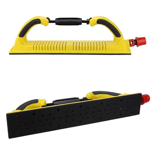 Multifunktions-Handschleifer, Handschleifklotz Kit, Einstellbarer Radius Flex Longboard Handschleiffeile Block Handschleifer, Trockenbauschleifer, Auto Body Schleifblock (Yellow00) von Lrioehny