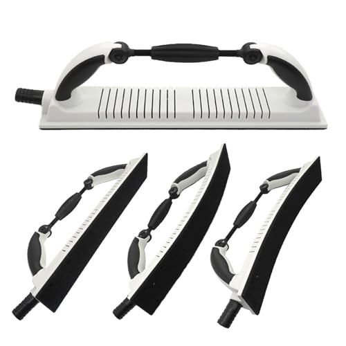 Multifunktions-Handschleifer, Handschleifklotz-Set, verstellbarer Radius Flex Longboard Handschleiffeilenblock Handschleifer, Trockenbauschleifer, Auto-Körperschleifblock (Weiß) von Lrioehny