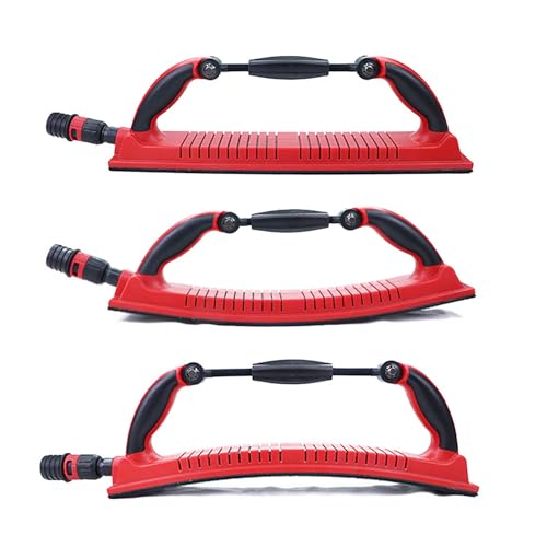 Multifunktions-Handschleifer, Handschleifklotz-Set, verstellbarer Radius Flex Longboard Handschleiffeilenblock Handschleifer, Trockenbauschleifer, Auto-Körperschleifblock (Rot) von Lrioehny