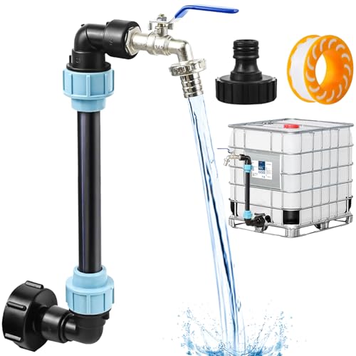 IBC Tank Schwanenhals 3/4 Zoll S60x6 Auslaufhahn IBC Adapter mit Messing-Schwanenhals Wasserhahn Absperrhahn Geeignet für 1000L Regenwassertank Regenfass IBC Container Zubehör IBC Tank Schwanenhals 3/4 Zoll S60x6 Auslaufhahn IBC Adapter mit Messing-Schwanenhals Wasserhahn Absperrhahn Geeignet für 1000L Regenwassertank Regenfass IBC Container Zubehör von Lrocotanc