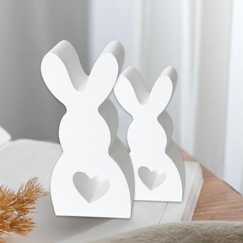 3D Ostern Kaninchen Silikonformen Gießformen, Ostern Kerzenhalter Silikonform, Osterhase Silikonform for Gips, Handwerk Giessformen fur Wohndekoration (2PC Stehend) von Lrxinki