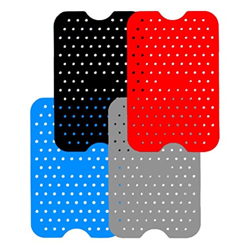 Lseqow Air Fryer Matten Liner,Silikon Luftfritteusen Einlagen, Hitzebeständige, Wiederverwendbares Antihaft-Doppelkorb- Luftfritteuse-Zubehör Lseqow Air Fryer Matten Liner,Silikon Luftfritteusen Einlagen, Hitzebeständige, Wiederverwendbares Antihaft-Doppelkorb- Luftfritteuse-Zubehör von FCHMY