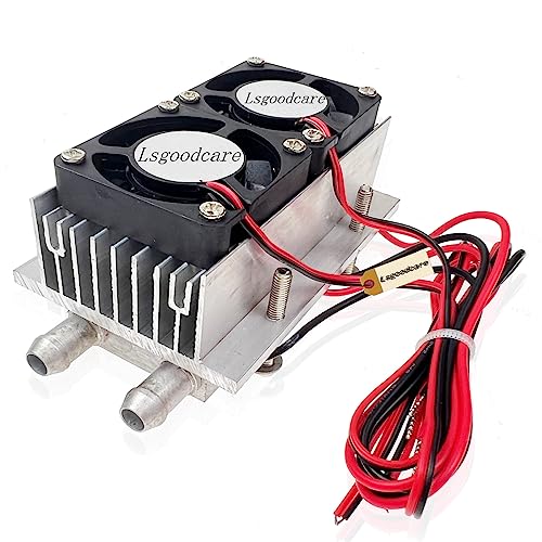 Lsgoodcare 120W Halbleiterkühlung Kühlerkit DIY Peltier-Kühler 12V TEC1-12706 Kühlkörper-Modul Thermoelektrisches Peltier-Wasser-Kühlsystem für DIY Auto-Elektronik-Kühlschrank von Lsgoodcare