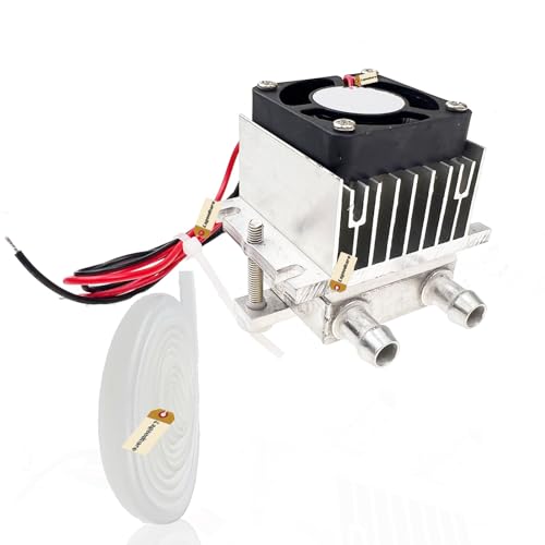 Lsgoodcare 12V Thermoelektrisches Peltier Kühlsystem, Halbleiterkühlung Kühler DIY Kit Mini Air Conditioner Kühlschrank+Wasser Kühlung Rohr von Lsgoodcare