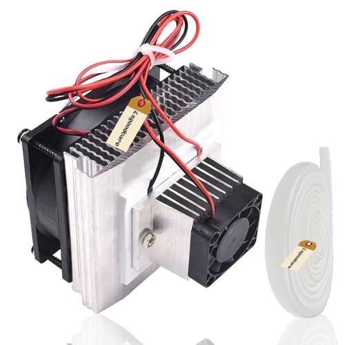 Lsgoodcare DIY Peltier Kühler Kit 12V Halbleiter Thermoelektrischer Kühler Peltier Kühlsystem TEC1-12706 Peltier Kühlkörper Modul Kit mit Lüfter von Lsgoodcare