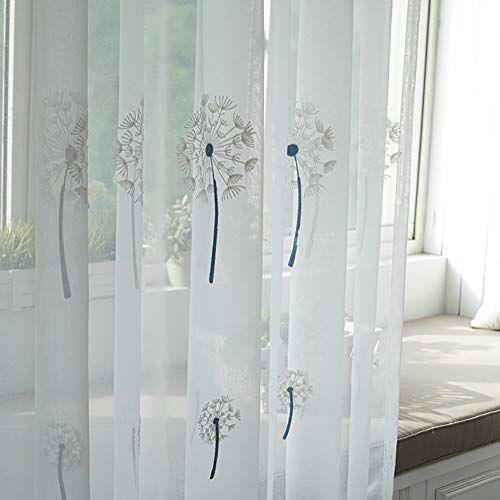 Lsimeru 2er Set Gardinen Vorhang Transparent Kräuselband 160x140 Löwenzahn Muster Voile Vorhänge Durchsichtig Schals Schlafzimmer Wohnzimmer Lsimeru 2er Set Gardinen Vorhang Transparent Kräuselband 160x140 Löwenzahn Muster Voile Vorhänge Durchsichtig Schals Schlafzimmer Wohnzimmer von Lsimeru