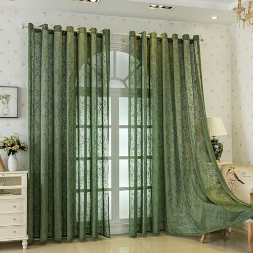 Lsimeru Dunkel Grün Vorhang Wohnzimmer Modern Ösen Zweige Muster Halbtransparent Boho Gardinen Romantisch Ösenschal Ösenvorhang 2 Stück 100x250 Lsimeru Dunkel Grün Vorhang Wohnzimmer Modern Ösen Zweige Muster Halbtransparent Boho Gardinen Romantisch Ösenschal Ösenvorhang 2 Stück 100x250 von Lsimeru