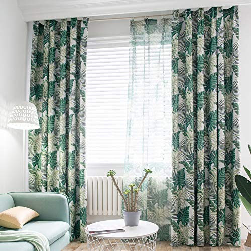Lsimeru Palmenblätter Vorhänge Blickdicht Kräuselband 2er Pack 175x140 Wohnzimmer Modern Blumenmuster Vorhang Verdunkelnd Thermo Verdunklungsgardine Lsimeru Palmenblätter Vorhänge Blickdicht Kräuselband 2er Pack 175x140 Wohnzimmer Modern Blumenmuster Vorhang Verdunkelnd Thermo Verdunklungsgardine von Lsimeru