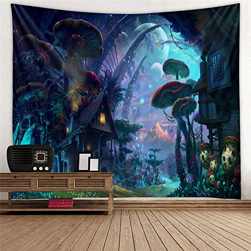 Lsimeru Wandteppich Psychedelic Mushrooms 150x130 Wandbehang Fantasy Schloss Wandbehang Nacht Berge Planet Wandtuch Tapestry Tapisserie Wandkunst Schlafzimmer Lsimeru Wandteppich Psychedelic Mushrooms 150x130 Wandbehang Fantasy Schloss Wandbehang Nacht Berge Planet Wandtuch Tapestry Tapisserie Wandkunst Schlafzimmer von Lsimeru