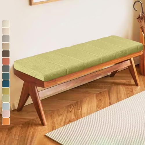 Lsjoaw Bankauflage 30 X 30 X 4CM Sitzkissen Bankpolster Wasserdicht Schmutzabweisend und Kratzfest Sitzkissen für Fensterbank Esstisch Gartenbank Schaukel Terrasse Bank Drinnen Sitz OlivgrüN von Lsjoaw