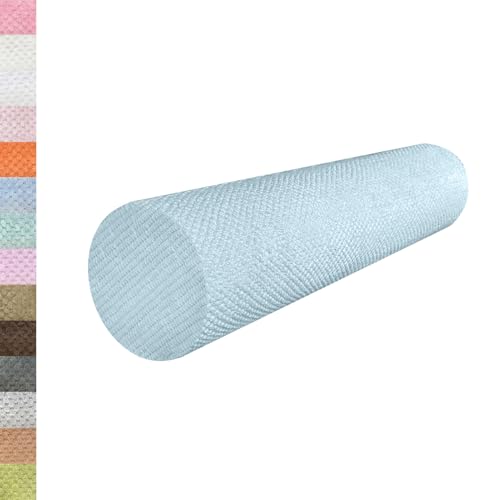 Lsjoaw Rundes Nackenkissen 55x15x15cm Nackenrolle 45D Hochelastischer Schwamm Lagerungsrolle Kissenrolle Knierolle Bolster Side Sleeper Blau von Lsjoaw
