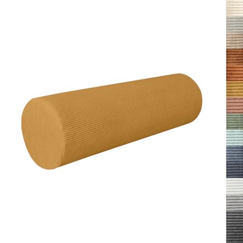Lsjoaw Rundes Nackenkissen 65x15x15cm Cordstoff Nackenrolle 35D Schwamm Lagerungsrolle Kissenrolle Knierolle Bolster Side Sleeper Braun-Gelb Lsjoaw Rundes Nackenkissen 65x15x15cm Cordstoff Nackenrolle 35D Schwamm Lagerungsrolle Kissenrolle Knierolle Bolster Side Sleeper Braun-Gelb von Lsjoaw