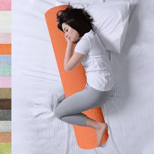 Lsjoaw Seitenschläferkissen 90x20x20cm Langes Kissen Body Pillow Körperkissen Rundes Ganzkörperkissen Stützkissen Erwachsene Kinder Umstandskissen Komfortkissen Orange Lsjoaw Seitenschläferkissen 90x20x20cm Langes Kissen Body Pillow Körperkissen Rundes Ganzkörperkissen Stützkissen Erwachsene Kinder Umstandskissen Komfortkissen Orange von Lsjoaw