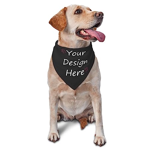 Benutzerdefinierter Hundeschal personalisiert, fügen Sie Ihren Bildtext hinzu, dreieckige Kopftücher für Hunde, Katzen, Babys, Welpen, Accessoires, Geschenke von Lsjuee