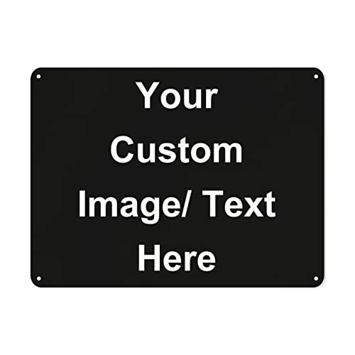 Custom Metal Signs Personalisiertes Blechschild, schickes Blechschild, individuelles Aluminiumschild für Küche, Bar, Café, Dekoration, Geschäft, Geschenk, 20,3 x 30,5 cm von Lsjuee
