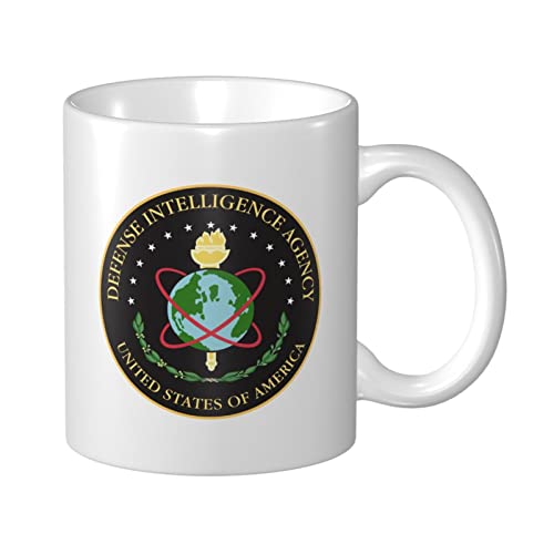 Defense Intelligence Agency, schwarze Kaffeetasse, 11 oz, doppelseitig bedruckte Tassen, Teetasse für tolles Geschenk, Büro, Zuhause, Kaffeetassen von Lsjuee