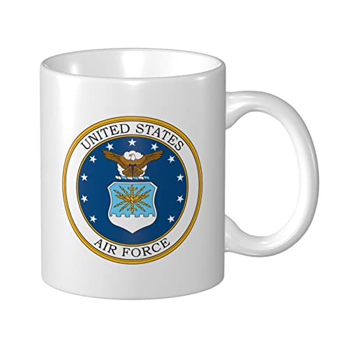 Mark of the United States Air Force Kaffeetasse 11 oz doppelseitig bedruckte Tassen Teetasse für tolle Geschenke Büro Zuhause Kaffeetassen von Lsjuee