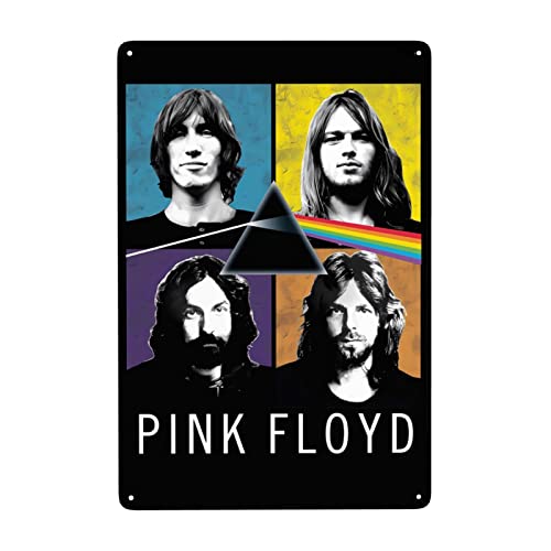 Pink Rainbow Floyd Metallschild, Blechschild, Retro-Wanddekoration, Aluminium, Poster, Schild für Bar, Café, Videothek, Garage, Zuhause, Pub, Bier, 20,3 x 30,5 cm von Lsjuee
