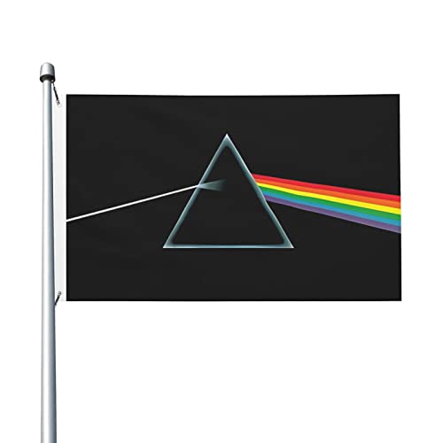 Pink Rainbow Floyd Outdoor-Flagge, Yard-Flagge, dekorativ, verblasst nicht, für draußen, drinnen, drinnen, Dekoration, 9,1 x 1,5 m von Lsjuee