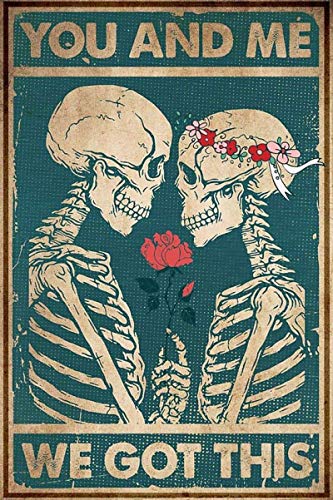 You and Me We Got This Metall-Eisen-Gemälde, Retro-Poster, Blechschild, Vintage-Wanddekoration, Poster, Metallschild, Aluminiumschild für Café, Bar, Pub, Zuhause, Bier, Dekoration, 40,6 x 30,5 cm You and Me We Got This Metall-Eisen-Gemälde, Retro-Poster, Blechschild, Vintage-Wanddekoration, Poster, Metallschild, Aluminiumschild für Café, Bar, Pub, Zuhause, Bier, Dekoration, 40,6 x 30,5 cm von Lsjuee