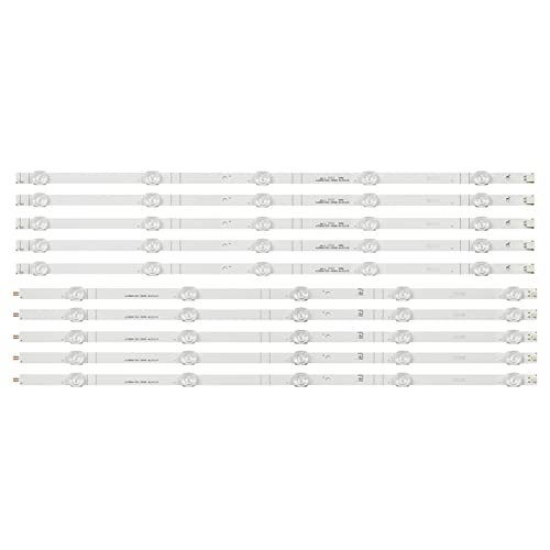 Lskjzzn LED-Streifen mit Hintergrundbeleuchtung JL.D580A1330-365AS-M_V02 Kompatibel für Hisen Se H58AE6100 H58A6100 H58AE6000 H58AE6100UK 58R6E 58H6550E HZ58A55 (Color : 1set- 10 Stück) von Lskjzzn