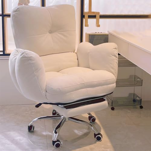 Lsoiup Executive-Home-Office-Stuhl mit hoher Rückenlehne, ergonomischer Lazy-Sofa-Gaming-Studierstuhl, bequemer Schreibtischstuhl für das Wohnzimmer von Lsoiup
