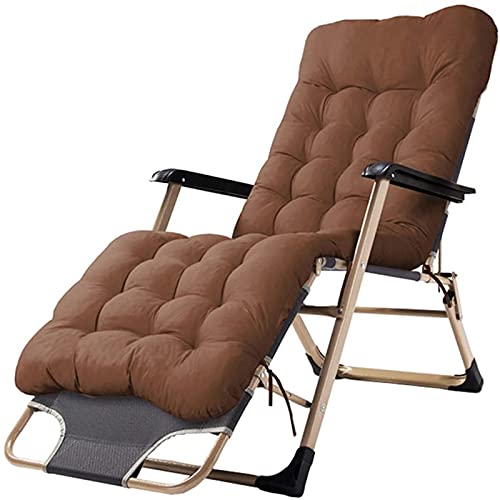 Lsoiup Extra breite, verstellbare Liege mit Kopfkissen, klappbarer Liegestuhl für den Außenbereich, für den Patio Garden Beach Pool von Lsoiup