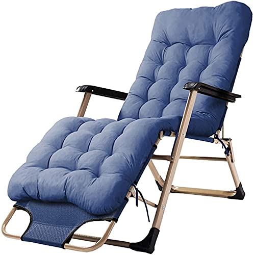 Lsoiup Extra breite, verstellbare Liege mit Kopfkissen, klappbarer Liegestuhl für den Außenbereich, für den Patio Garden Beach Pool von Lsoiup