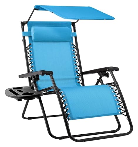 Lsoiup Klappbarer Zero Gravity-Liegestuhl für die Terrasse mit Verstellbarer Kopfstütze und Sonnendach Lsoiup Klappbarer Zero Gravity-Liegestuhl für die Terrasse mit Verstellbarer Kopfstütze und Sonnendach von Lsoiup