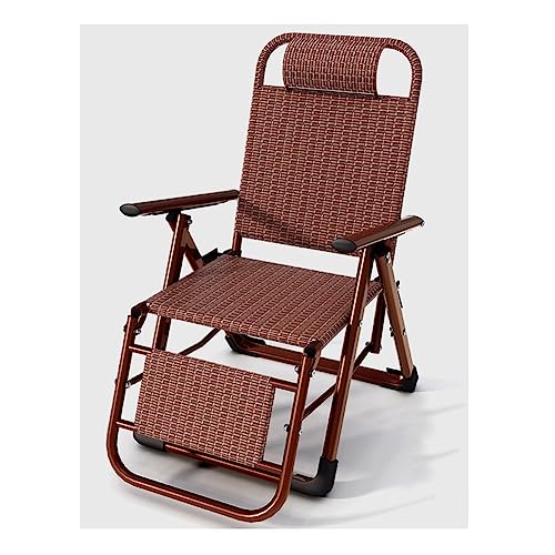 Lsoiup Klappbarer Zero-Gravity-Stuhl aus Rattan, Verstellbarer Loungesessel für den Außenbereich mit Armlehne und Kissen, robuster Korbsessel mit Liegefunktion für Pool, Terrasse, Tragkraft 180 kg von Lsoiup
