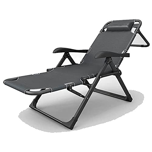 Lsoiup Liegestühle mit Kopfkissen für Gartenterrasse, Liegestuhl, Sonnenliegenbett, Tragkraft bis 300 kg von Lsoiup