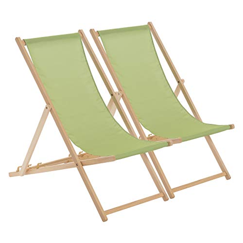 Lsoiup Liegestuhl-Set aus Holz, 2 Stück – Faltbare Sonnenliegen für Erwachsene, tragbare Garten- und Strandstühle Lsoiup Liegestuhl-Set aus Holz, 2 Stück – Faltbare Sonnenliegen für Erwachsene, tragbare Garten- und Strandstühle von Lsoiup