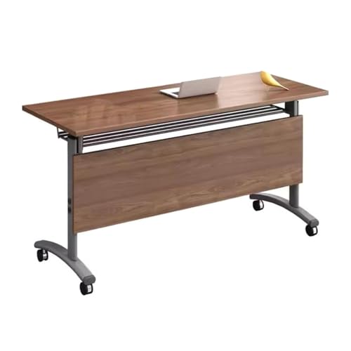 Lsoiup Mobiler, klappbarer Konferenztisch mit Lenkrollen – geeignet für Schulungs-, Seminar- und Besprechungsräume im Büro, 140 x 60 x 75 cm Lsoiup Mobiler, klappbarer Konferenztisch mit Lenkrollen – geeignet für Schulungs-, Seminar- und Besprechungsräume im Büro, 140 x 60 x 75 cm von Lsoiup
