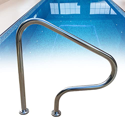 Lsoiup Pool Handläufe für Inground Pool Schritte Eintrag Geländer, Deck schnell montiert Schwimmbad Treppe Schiene Anti-Rutsch-Pool Safetron 250lbs Tragfähigkeit von Lsoiup