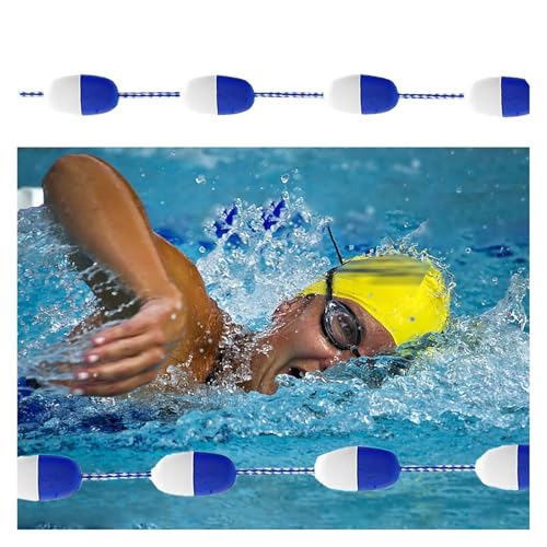 Lsoiup Sicherheitsbojen für Wasserstraßen, Sicherheits-Spurteiler für Schwimmbäder, schwimmende Nylon-Seil-Pool-Spurmarkierungen mit Haken für gefährliche Bereiche Lsoiup Sicherheitsbojen für Wasserstraßen, Sicherheits-Spurteiler für Schwimmbäder, schwimmende Nylon-Seil-Pool-Spurmarkierungen mit Haken für gefährliche Bereiche von Lsoiup