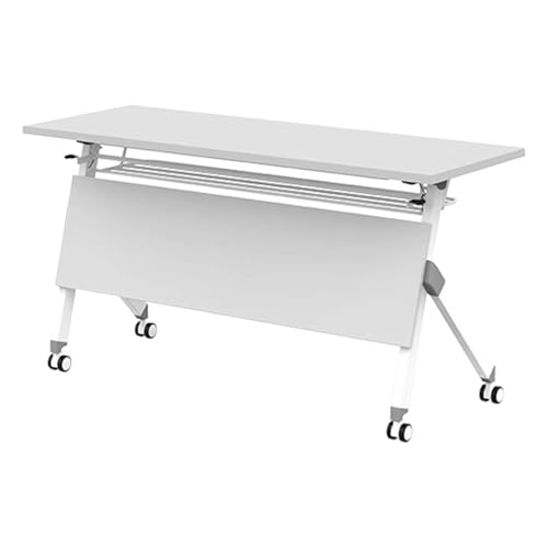 Lsoiup Tragbarer, klappbarer Konferenztisch – Metallrahmen und modernes Design für Bürobesprechungen/Seminare, 160 x 40 x 75 cm von Lsoiup