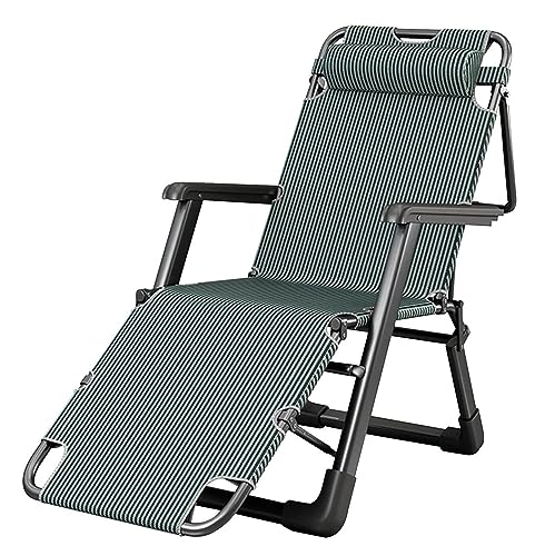 Lsoiup Tragbarer Zero Gravity-Klappstuhl mit Kopfstütze, Balkon-Loungesessel mit 2 Geschwindigkeitseinstellungen, für die Terrasse im Innen- und Außenbereich von Lsoiup
