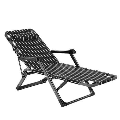 Lsoiup Übergroße, gepolsterte, klappbare Lounge-Liege, Sonnenliege, Garten-Terrassenstühle mit Getränkehalter-Kopfstütze, Verstellbarer Strandstuhl Lsoiup Übergroße, gepolsterte, klappbare Lounge-Liege, Sonnenliege, Garten-Terrassenstühle mit Getränkehalter-Kopfstütze, Verstellbarer Strandstuhl von Lsoiup