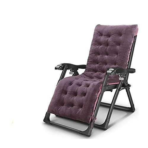 Lsoiup Übergroßer, gepolsterter Zero-Gravity-Liegestuhl, zusammenklappbarer tragbarer Stuhl, Liegestühle für Outdoor-Camping, Garten, Terrasse, Rasen von Lsoiup