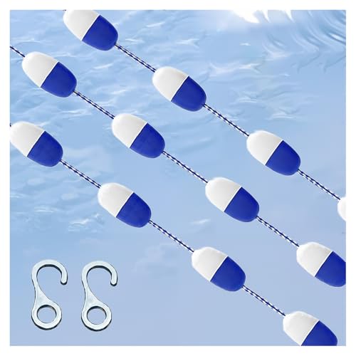 Lsoiup Verstellbare schwimmende Trennbarriere, gut sichtbares Pool-Sicherheitsseil – mit langlebigen Edelstahlhaken, Innen-/Außenschwimmbäder Lsoiup Verstellbare schwimmende Trennbarriere, gut sichtbares Pool-Sicherheitsseil – mit langlebigen Edelstahlhaken, Innen-/Außenschwimmbäder von Lsoiup