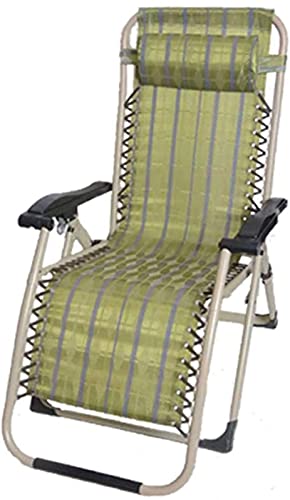 Lsoiup Verstellbarer Gartenstuhl mit Kissen, Zero Gravity Patio Klappliegestühle, für den Pool von Lsoiup