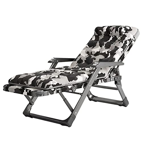 Lsoiup Zero Gravity Klappliegestühle für Erwachsene, Extra breiter Gartenliegestuhl mit Fußhocker, Max. 160kg von Lsoiup