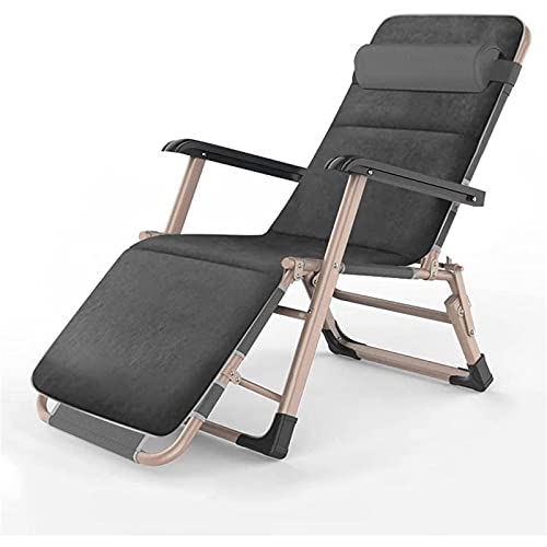 Lsoiup Zero Gravity Relaxsessel mit Baumwollpolster, klappbare Gartenstühle, für Strandterrasse, Garten, Camping im Freien von Lsoiup
