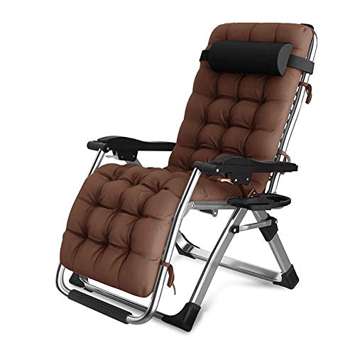 Lsoiup Zero Gravity Relaxsessel mit Baumwollpolster, klappbare Gartenstühle, für Strandterrasse, Garten, Camping im Freien von Lsoiup