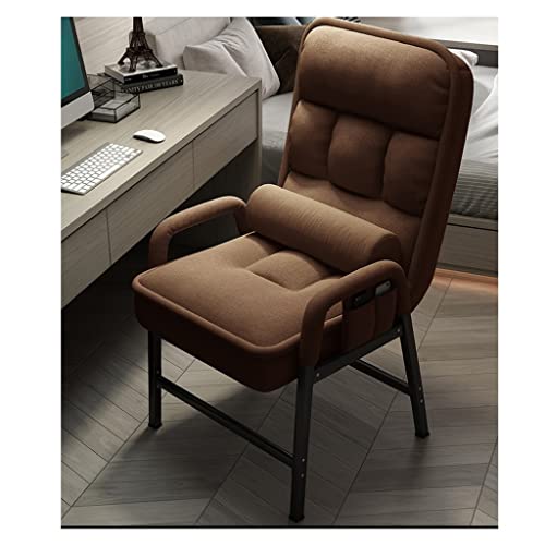 Moderner Relaxsessel aus Stoff mit Stahlrahmen, seitlichen Aufbewahrungstaschen, einfache Montage, Wohnzimmer-Akzent-Lazy-Sessel zum Lesen und Entspannen von Lsoiup