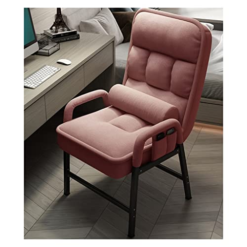 Moderner Relaxsessel aus Stoff mit Stahlrahmen, seitlichen Aufbewahrungstaschen, einfache Montage, Wohnzimmer-Akzent-Lazy-Sessel zum Lesen und Entspannen von Lsoiup