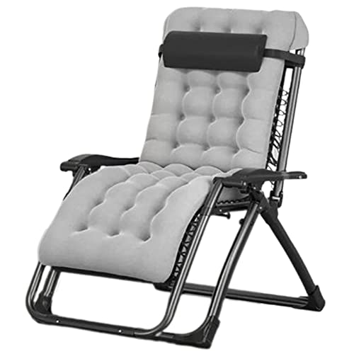 Verstellbarer Zero Gravity Lounge Chair, gepolsterter Terrassen-Liegestuhl mit Kopfstütze, für den Innen- und Außenbereich von Lsoiup