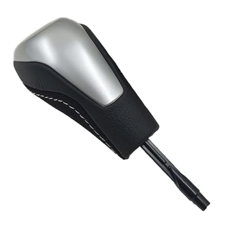 Lspbfkq Auto Schaltknauf Cover Für E81 E82 E87 E90 E91 E92 E93 E36 E38 E39 E46 Automatischer Schaltknaufhebel(Short-Length Silver) von Lspbfkq